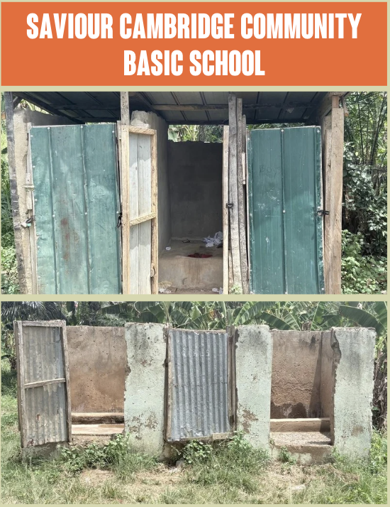 Current sanitation conditions at Saviour Cambridge Community Basic School