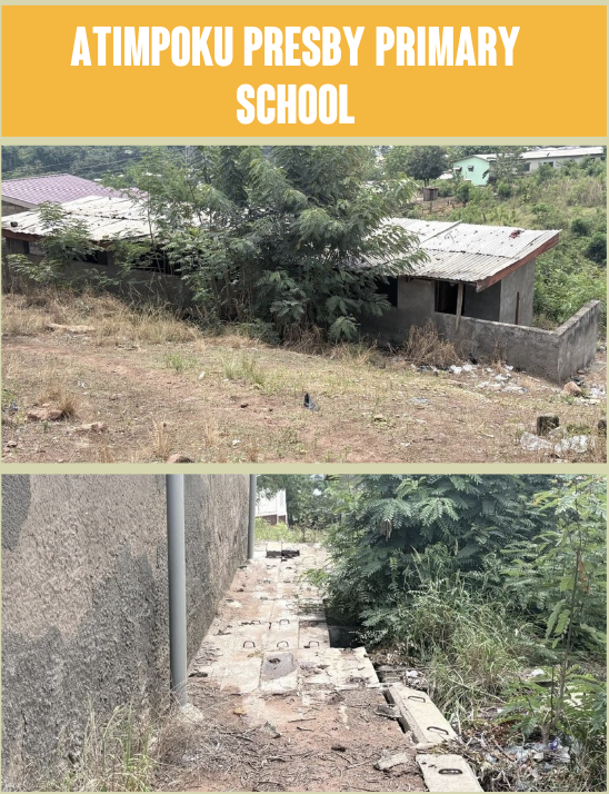 Current sanitation conditions at Atimpoku Presby Primary School